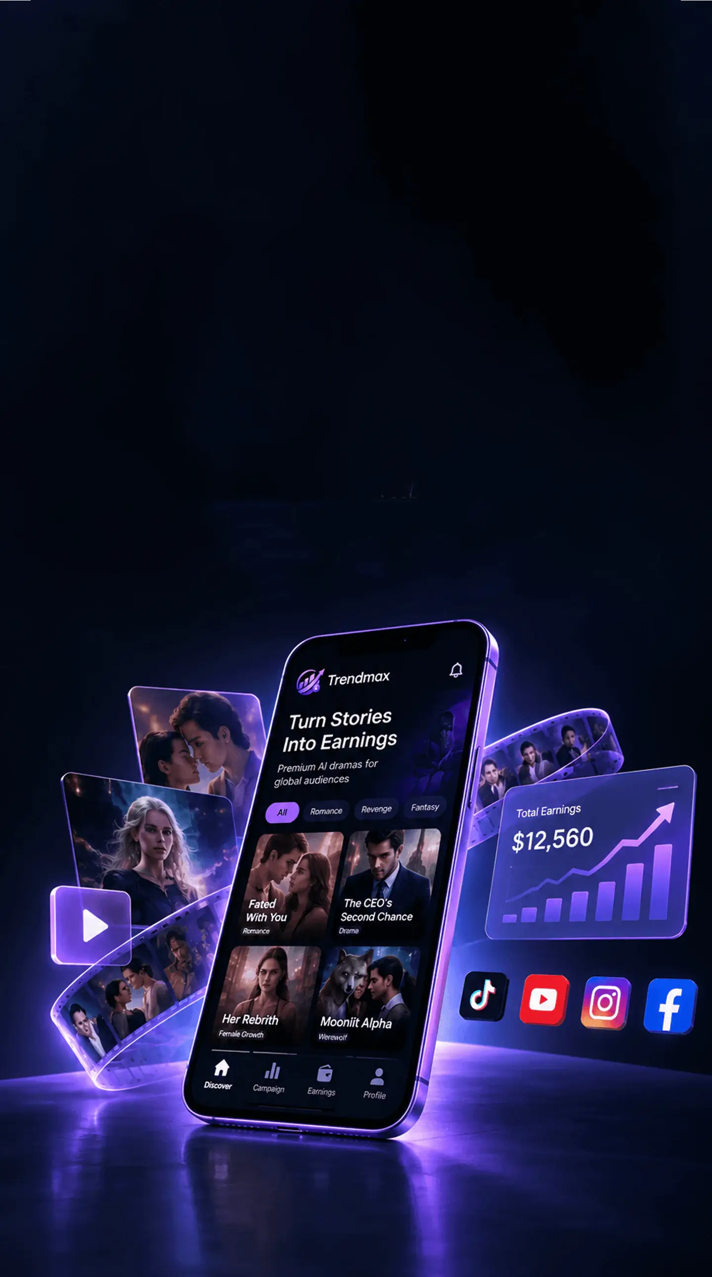 Trendmax AI drama promotion platform for creators to grow their earnings
